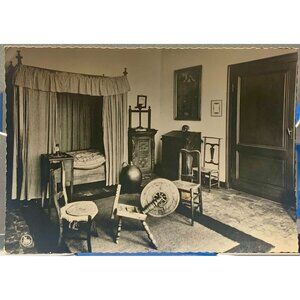 Vintage Postcard Photo Véritable Bruges Béguinage Chambre À Coucher Slaapkamer